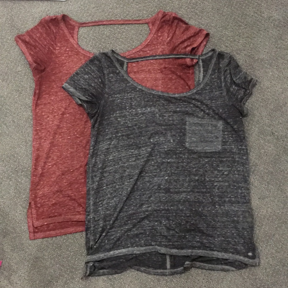 2 Cute Open-Backed Shirts Package